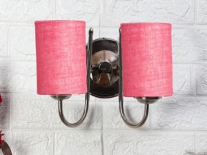 Multicolor Wall Lamp | Elegant Steel & Fabric Design | Stylish Ambient Light for Home, Office, Living Room, Bedroom, Hallway | Modern Decorative Wall Sconce - Model DTG55