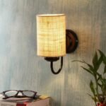 Multicolor Wall Lamp | Elegant Jute Material | Stylish Ambient Light for Home, Office, Living Room, Bedroom, Hallway | Modern Decorative Wall Sconce – Model DV39