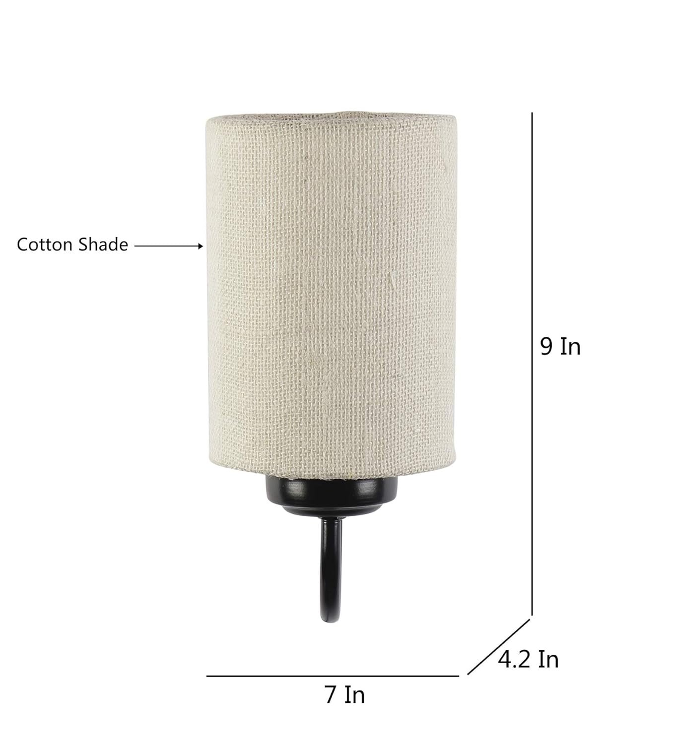 Multicolor Wall Lamp | Elegant Jute Material | Stylish Ambient Light for Home, Office, Living Room, Bedroom, Hallway | Modern Decorative Wall Sconce - Model DV39