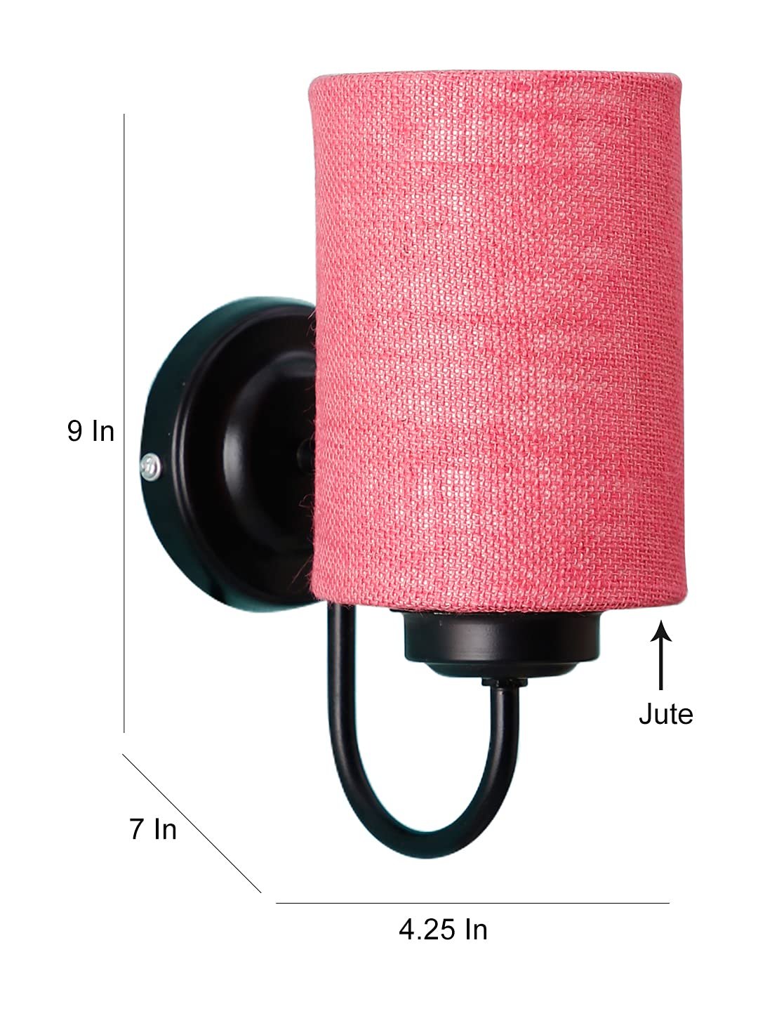 Multicolor Wall Lamp | Elegant Jute Material | Stylish Ambient Light for Home, Office, Living Room, Bedroom, Hallway | Modern Decorative Wall Sconce - Model DV40