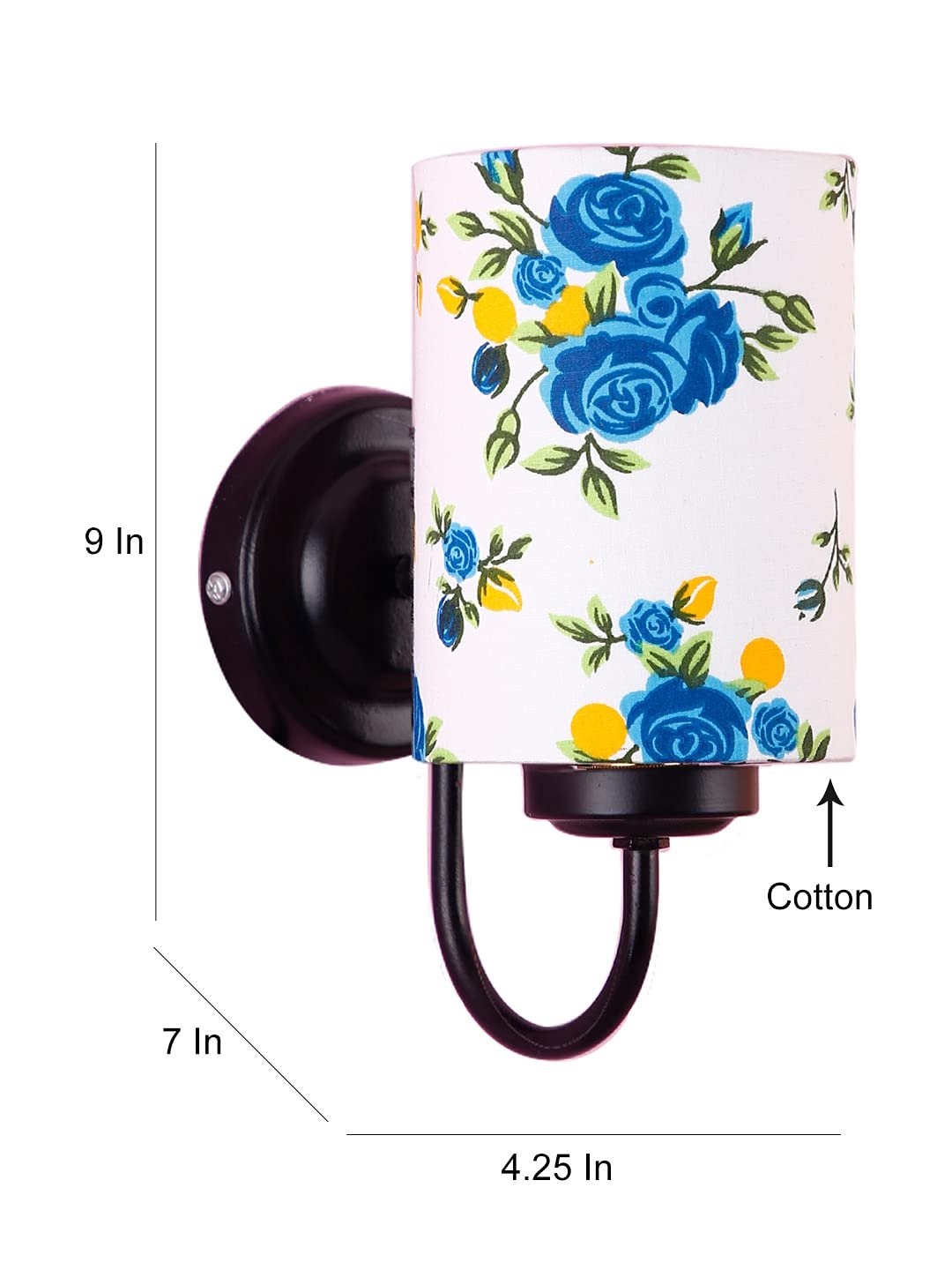 Multicolor Wall Lamp | Elegant Cotton Design | Stylish Ambient Light for Home, Office, Living Room, Bedroom, Hallway | Modern Decorative Wall Sconce - Model DV43