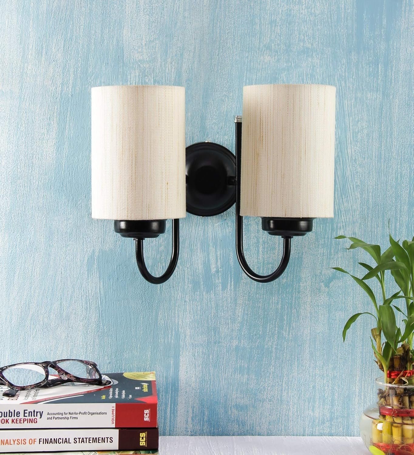 Multicolor Wall Lamp | Elegant Cotton Design | Stylish Ambient Light for Home, Office, Living Room, Bedroom, Hallway | Modern Decorative Wall Sconce - Model DV46