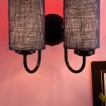 Multicolor Wall Lamp | Elegant Jute Material | Stylish Ambient Light for Home, Office, Living Room, Bedroom, Hallway | Modern Decorative Wall Sconce – Model DV57