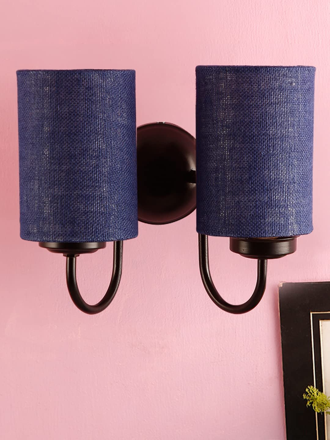 Multicolor Wall Lamp | Elegant Jute Material | Stylish Ambient Light for Home, Office, Living Room, Bedroom, Hallway | Modern Decorative Wall Sconce - Model DV57