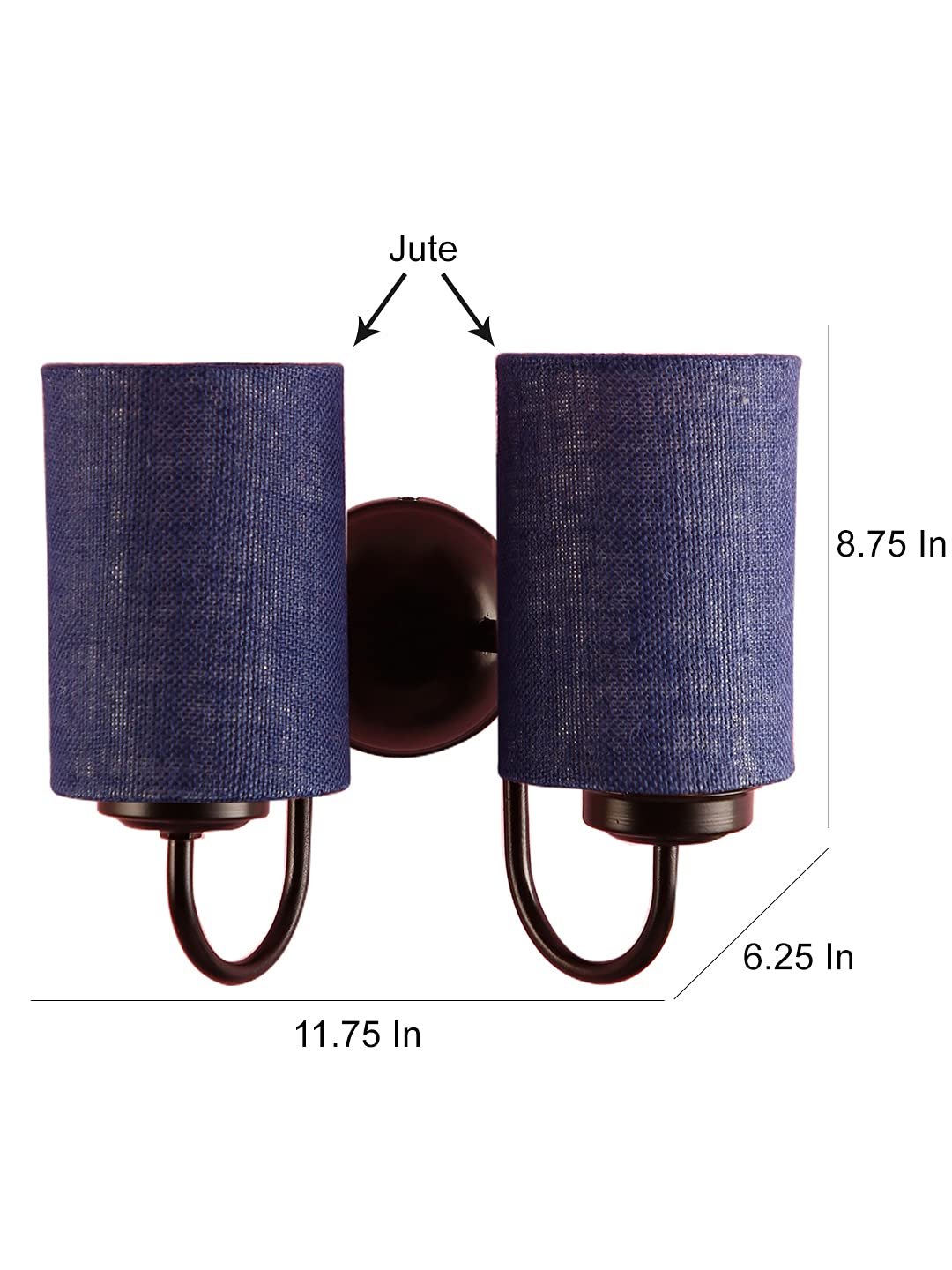 Multicolor Wall Lamp | Elegant Jute Material | Stylish Ambient Light for Home, Office, Living Room, Bedroom, Hallway | Modern Decorative Wall Sconce - Model DV57