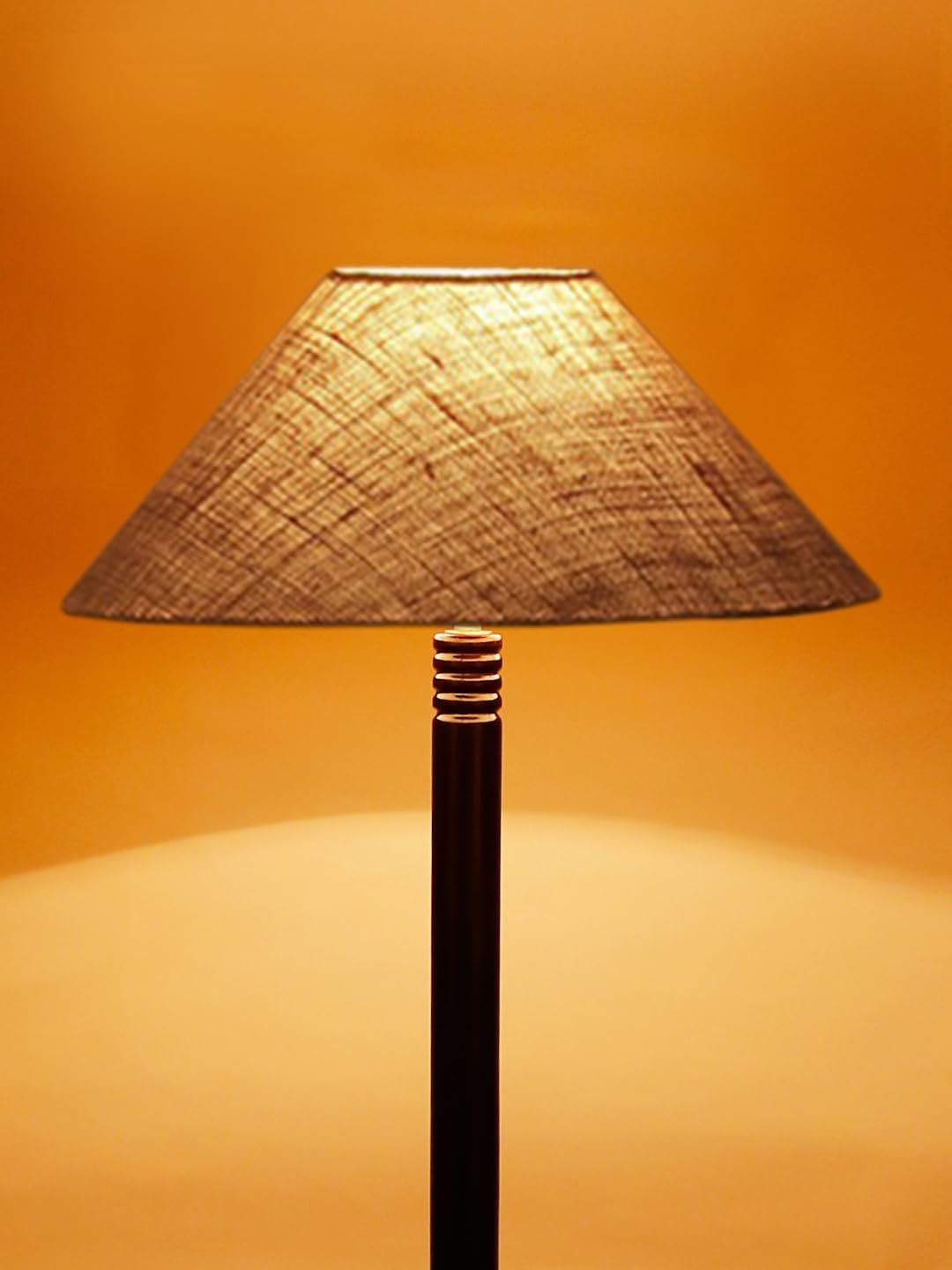 Beige Jute Coolie Floor Lamp -45-(13x53.75 Inches)-Tripod Brown