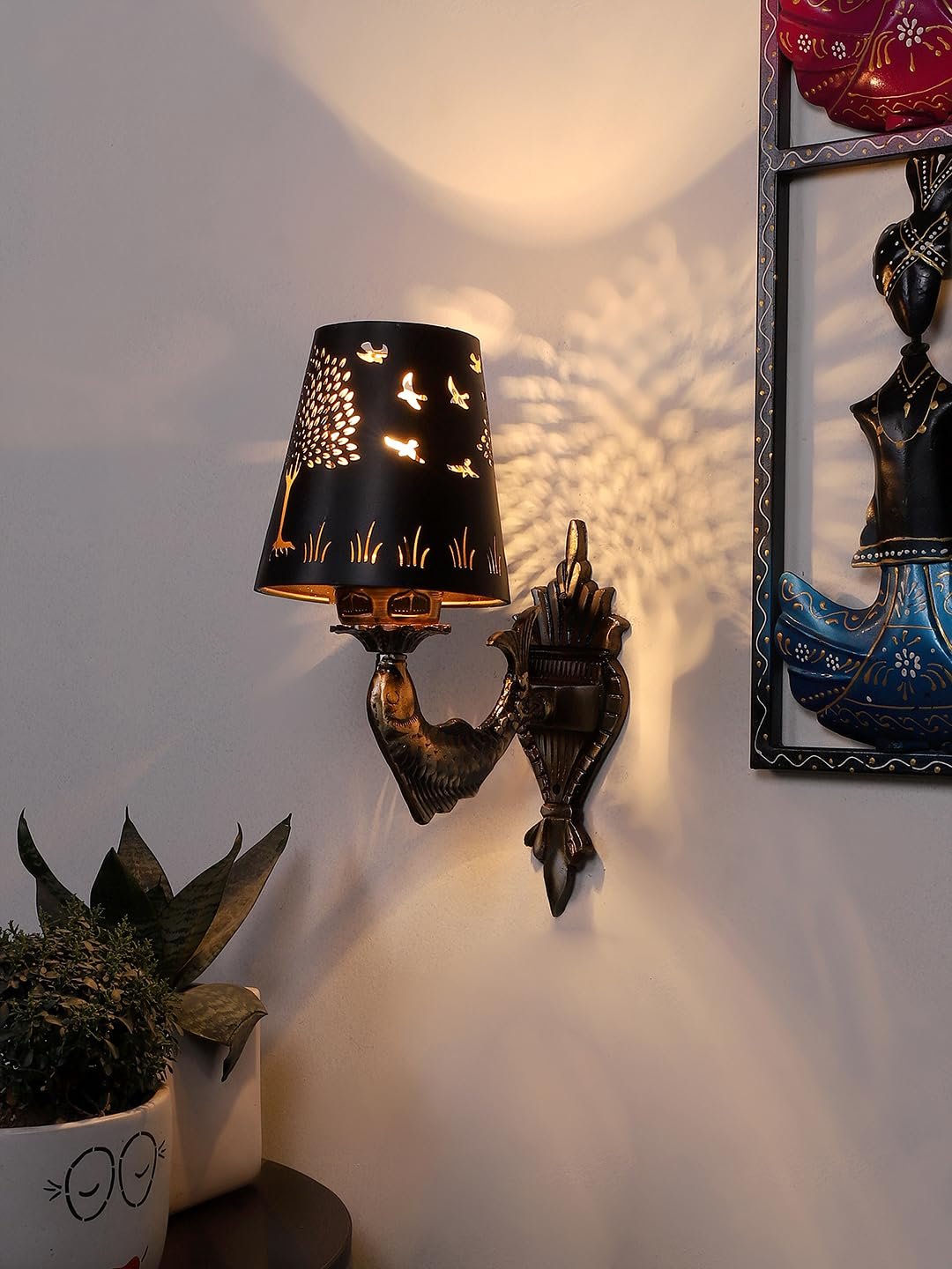 Multicolor Wall Lamp | Elegant Metal Material | Stylish Ambient Light for Home, Office, Living Room, Bedroom, Hallway | Modern Decorative Wall Sconce - Model DZW29