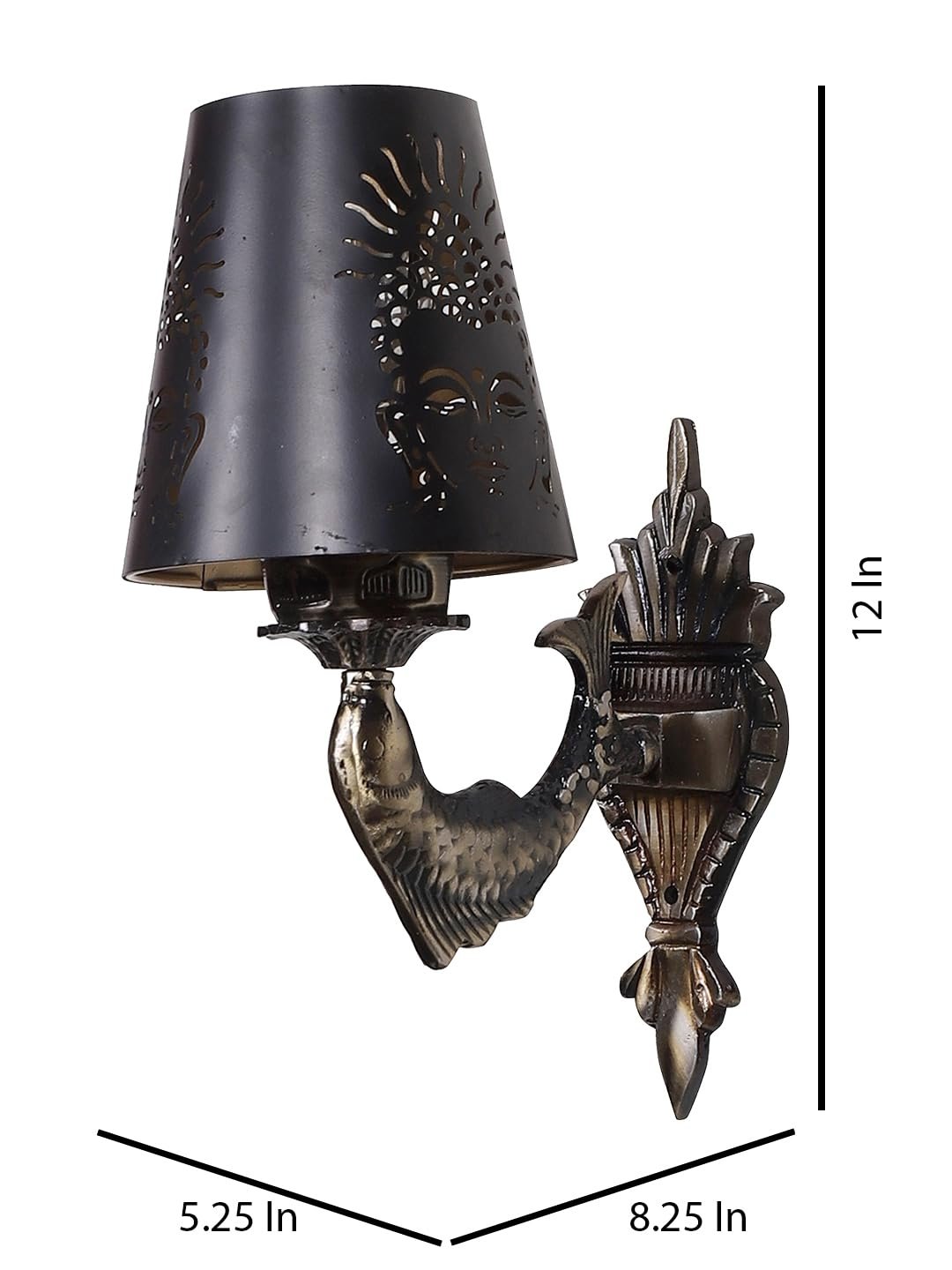 Multicolor Wall Lamp | Elegant Metal Material | Stylish Ambient Light for Home, Office, Living Room, Bedroom, Hallway | Modern Decorative Wall Sconce - Model DZW30
