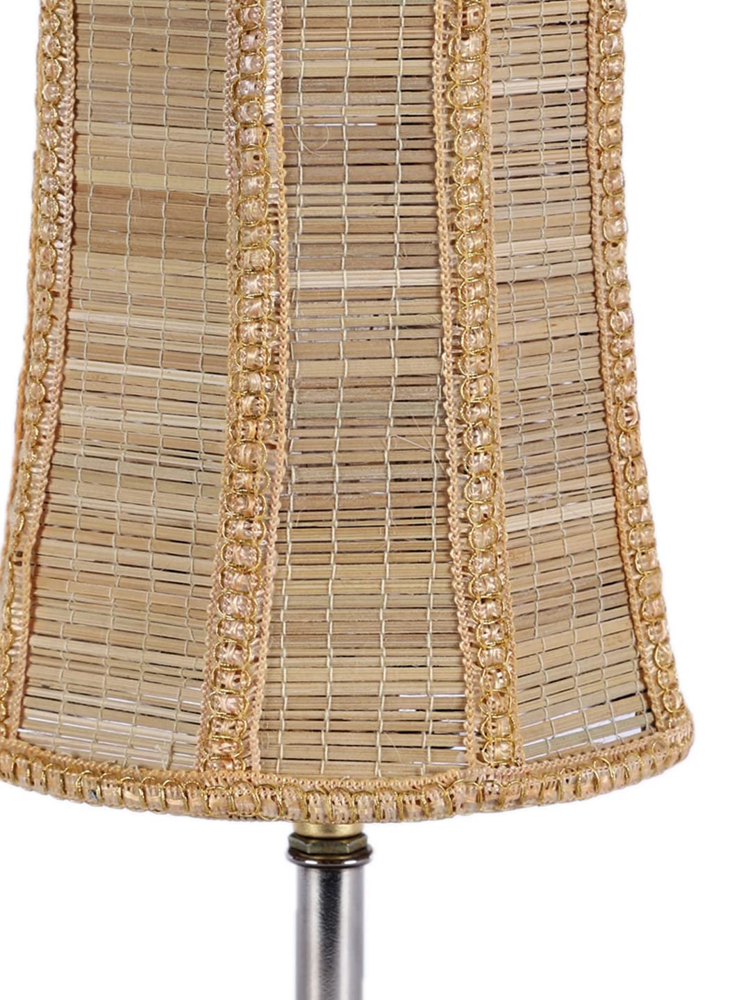 Wood Table lamp with Bamboo Shade(21)