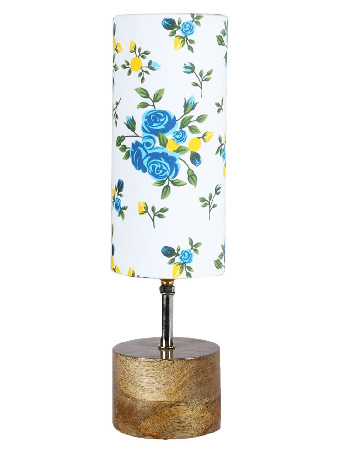 Multicolor Cotton Shade with Wood lamp Base(45)