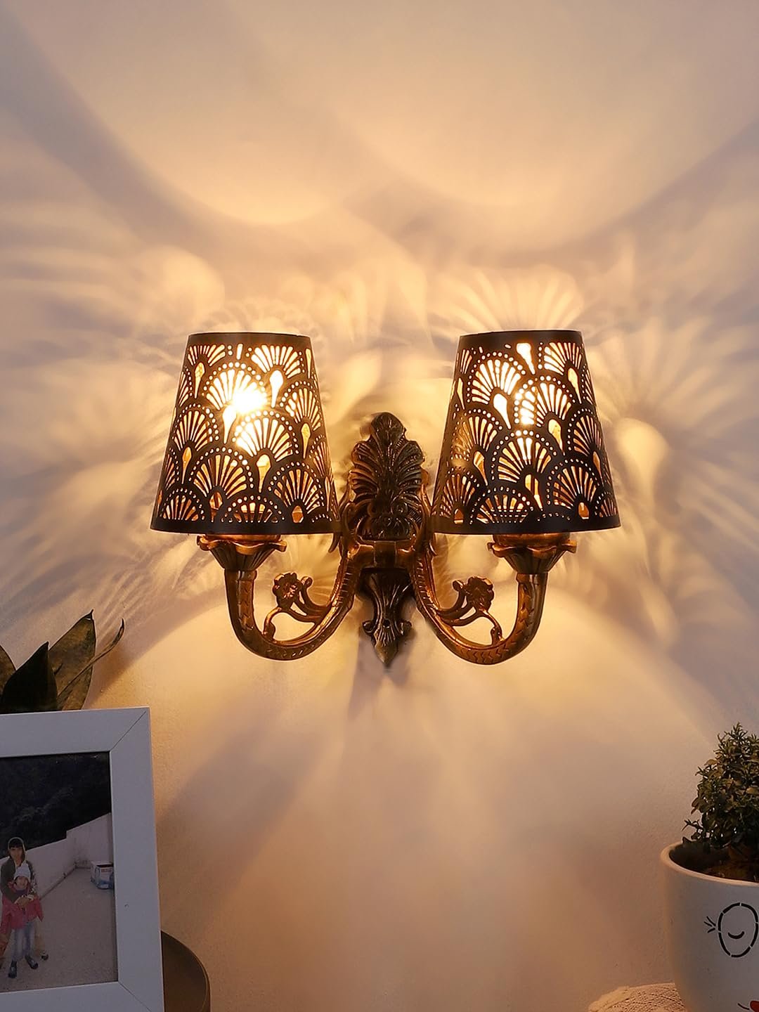 New Era 06 Light Chandelier with Etching Shades (ENG04)