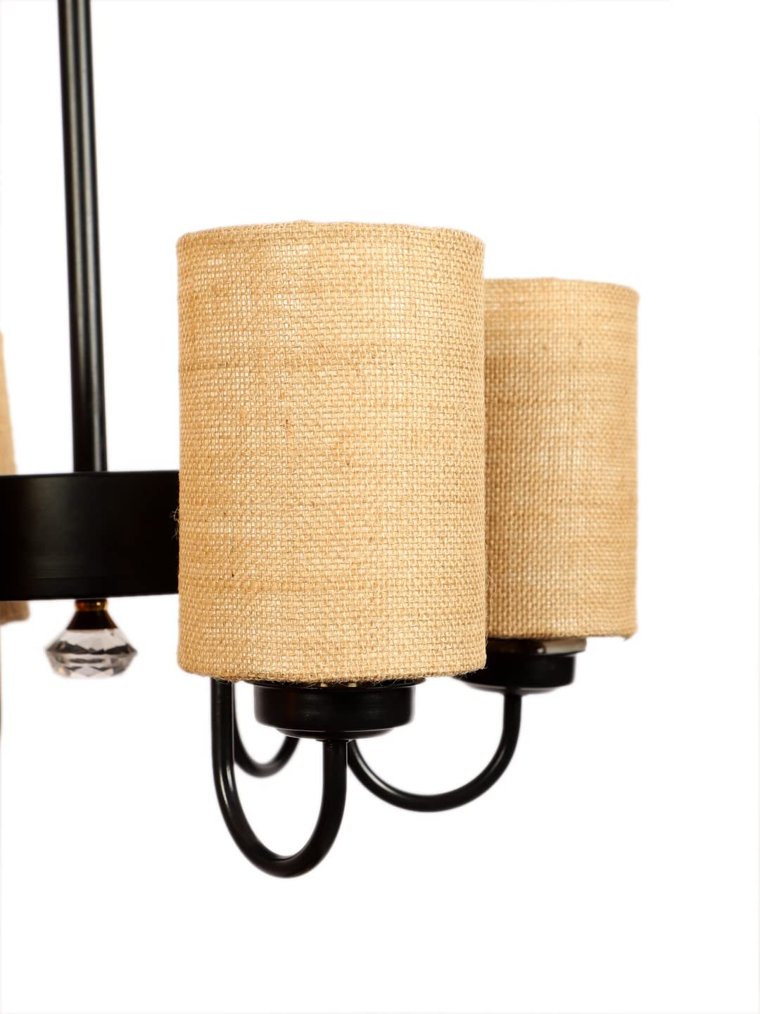 New Era 06 Light Chandelier with Khadi Lamp Shade(ENG12)