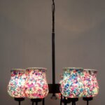 New Era 06 Light Chandelier with Mosaic Glass Shade (ENG15)