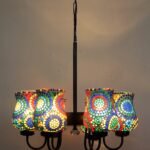 New Era 06 Light Chandelier with Mosaic Glass Shade (ENG25)