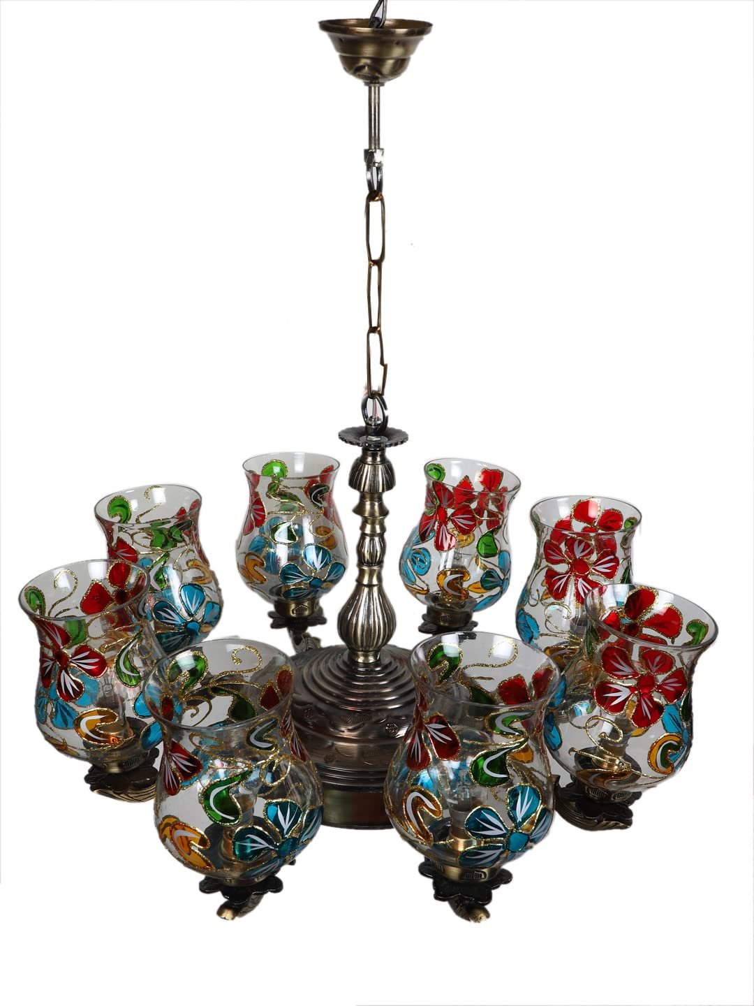 New Era 08 Light Chandelier with Mosaic Glass Shade (ENG51)