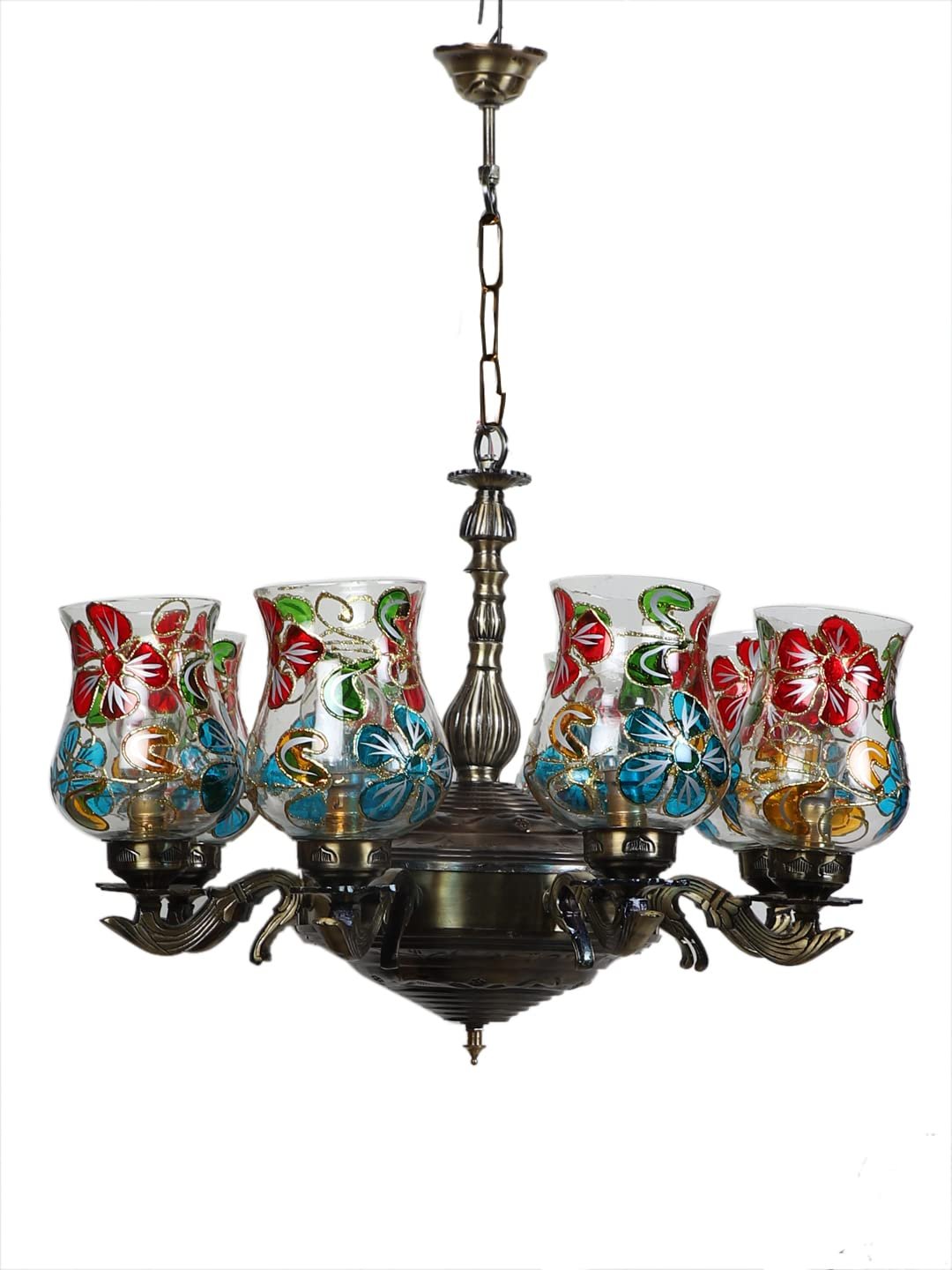 New Era 08 Light Chandelier with Mosaic Glass Shade (ENG51)
