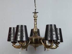 New Era  Light Chandelier with Etching Shades (ENG53)