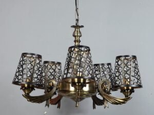 New Era  Light Chandelier with Etching Shades (ENG55)
