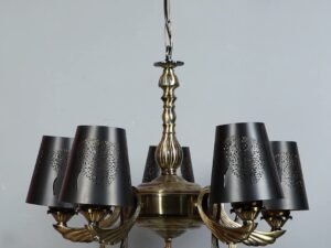 New Era  Light Chandelier with Etching Shades (ENG57)