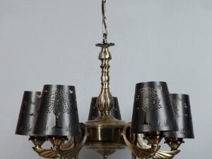 New Era  Light Chandelier with Etching Shades (ENG59)