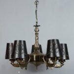 New Era  Light Chandelier with Etching Shades (ENG60)