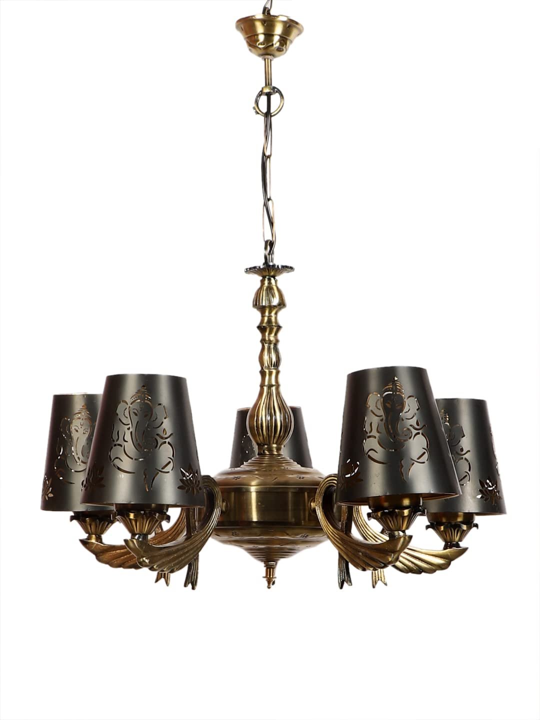 New Era  Light Chandelier with Etching Shades (ENG60)