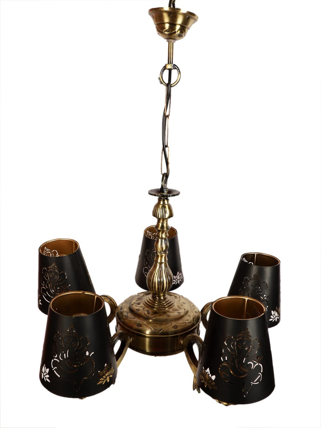 New Era  Light Chandelier with Etching Shades (ENG60)