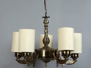 New Era  Light Chandelier with Khadi Lamp Shade(ENG64)