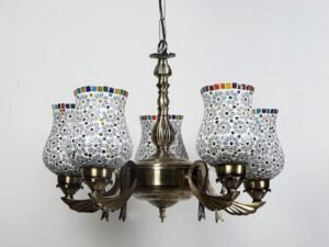 New Era  Light Chandelier with Mosaic Glass Shade (ENG68)