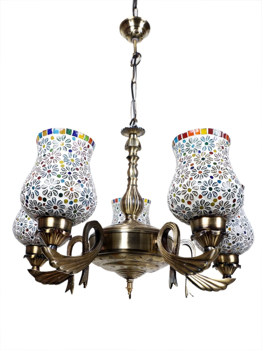 New Era  Light Chandelier with Mosaic Glass Shade (ENG68)