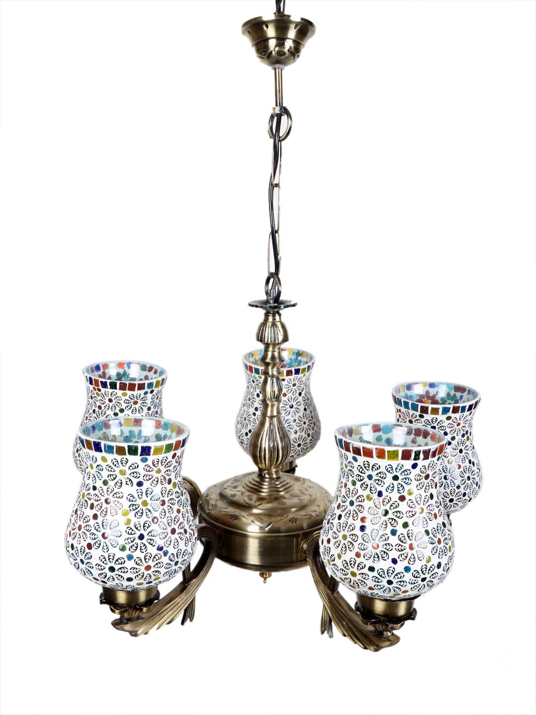 New Era  Light Chandelier with Mosaic Glass Shade (ENG68)