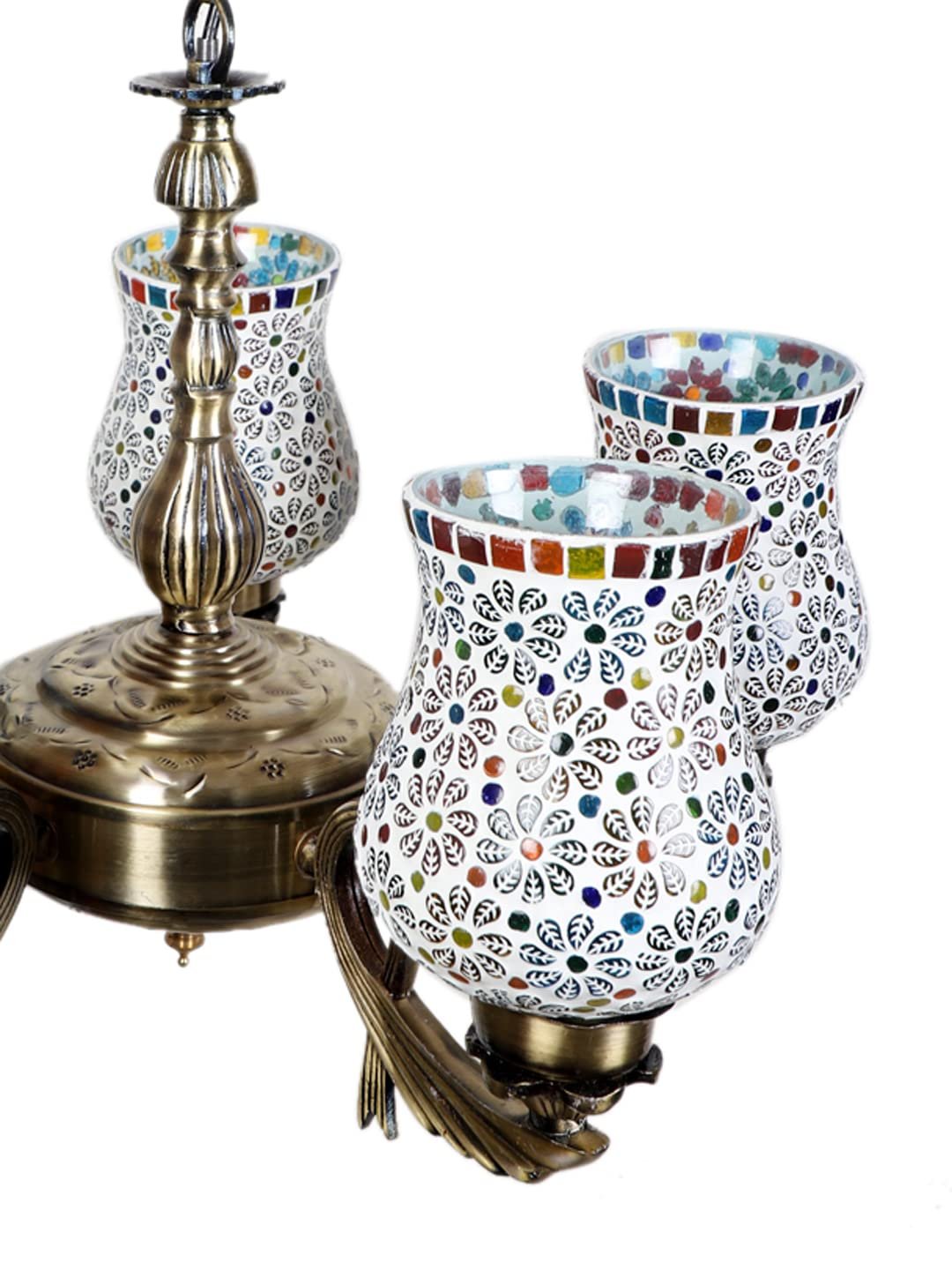 New Era  Light Chandelier with Mosaic Glass Shade (ENG68)