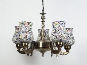 New Era  Light Chandelier with Mosaic Glass Shade (ENG69)