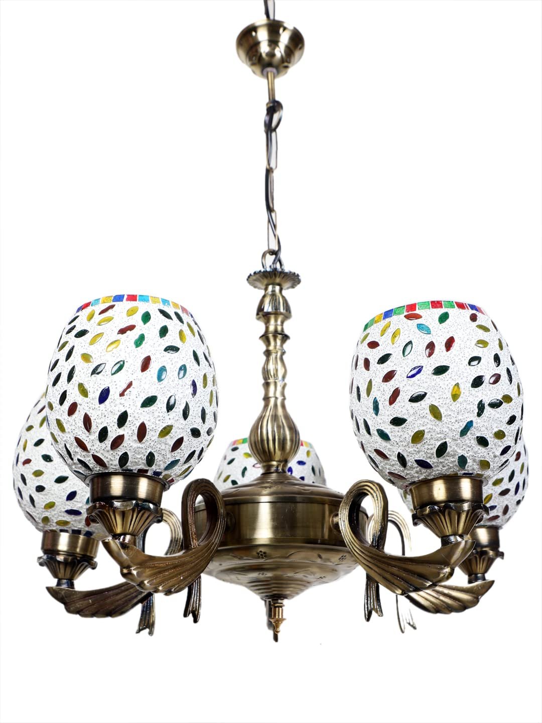 New Era  Light Chandelier with Mosaic Glass Shade (ENG70)
