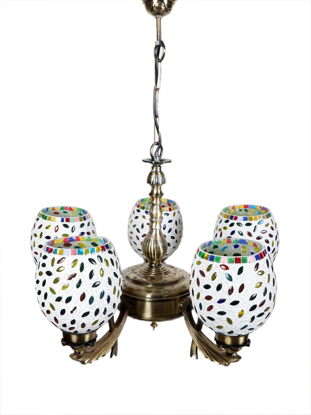 New Era  Light Chandelier with Mosaic Glass Shade (ENG70)