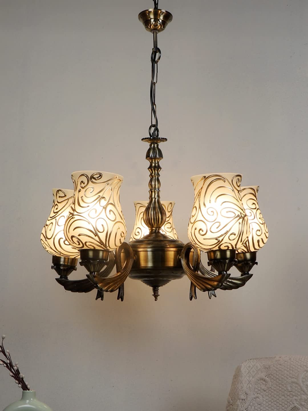 New Era  Light Chandelier with Mosaic Glass Shade (ENG71)