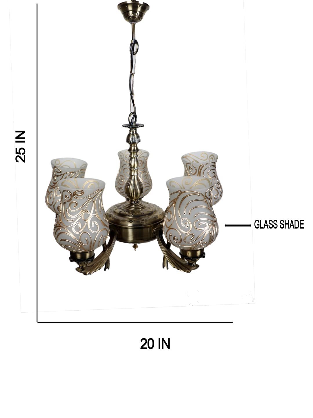 New Era  Light Chandelier with Mosaic Glass Shade (ENG71)