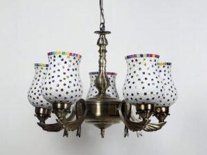 New Era  Light Chandelier with Mosaic Glass Shade (ENG74)