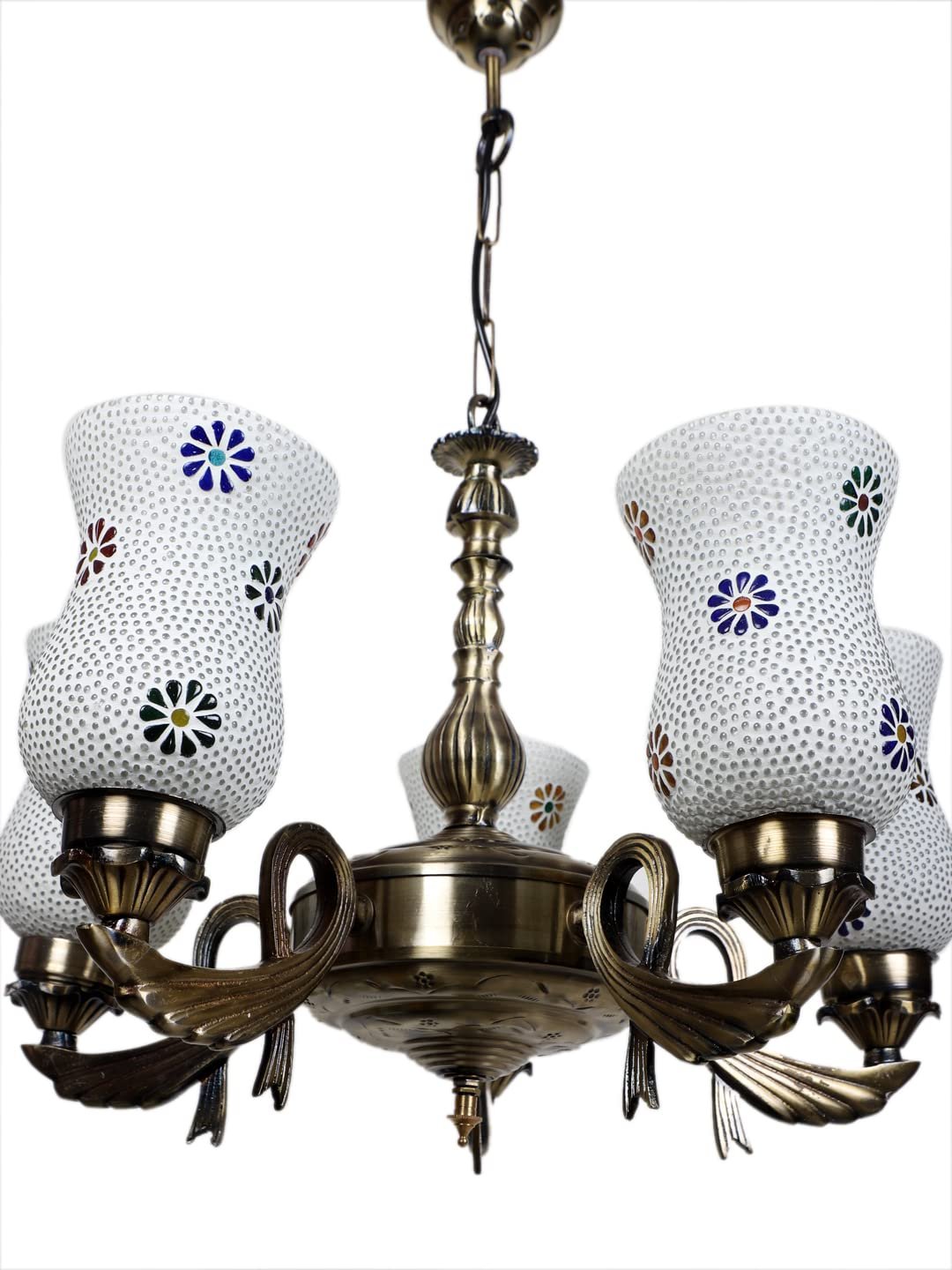 New Era  Light Chandelier with Mosaic Glass Shade (ENG76)