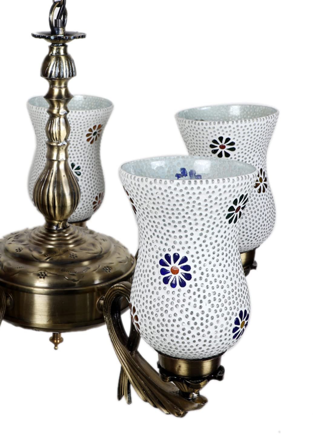 New Era  Light Chandelier with Mosaic Glass Shade (ENG76)