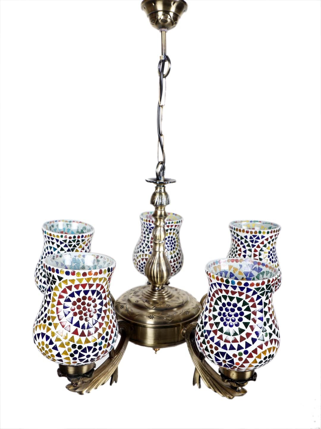 New Era  Light Chandelier with Mosaic Glass Shade (ENG77)
