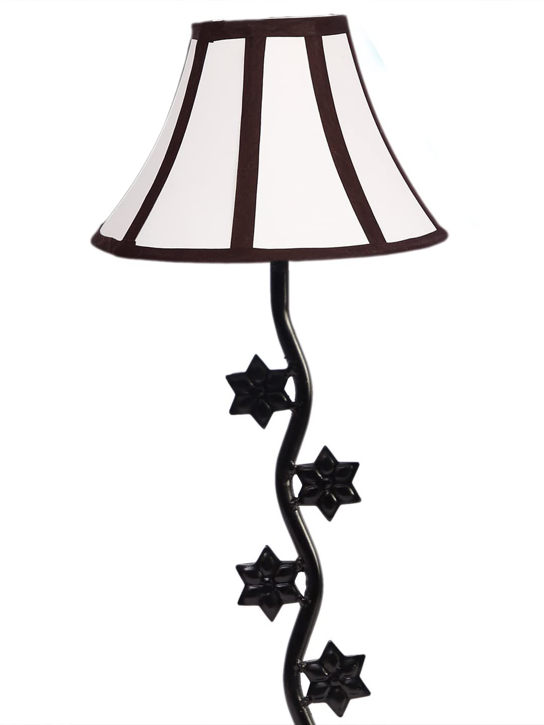 Multicolor Cotton Table lamp with Star Zig Zag Lamp (12x24.2) Inches -7