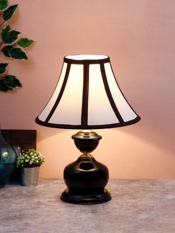 Multicolor Cotton Table lamp with Iron Lamp (12×16.5) Inches -18