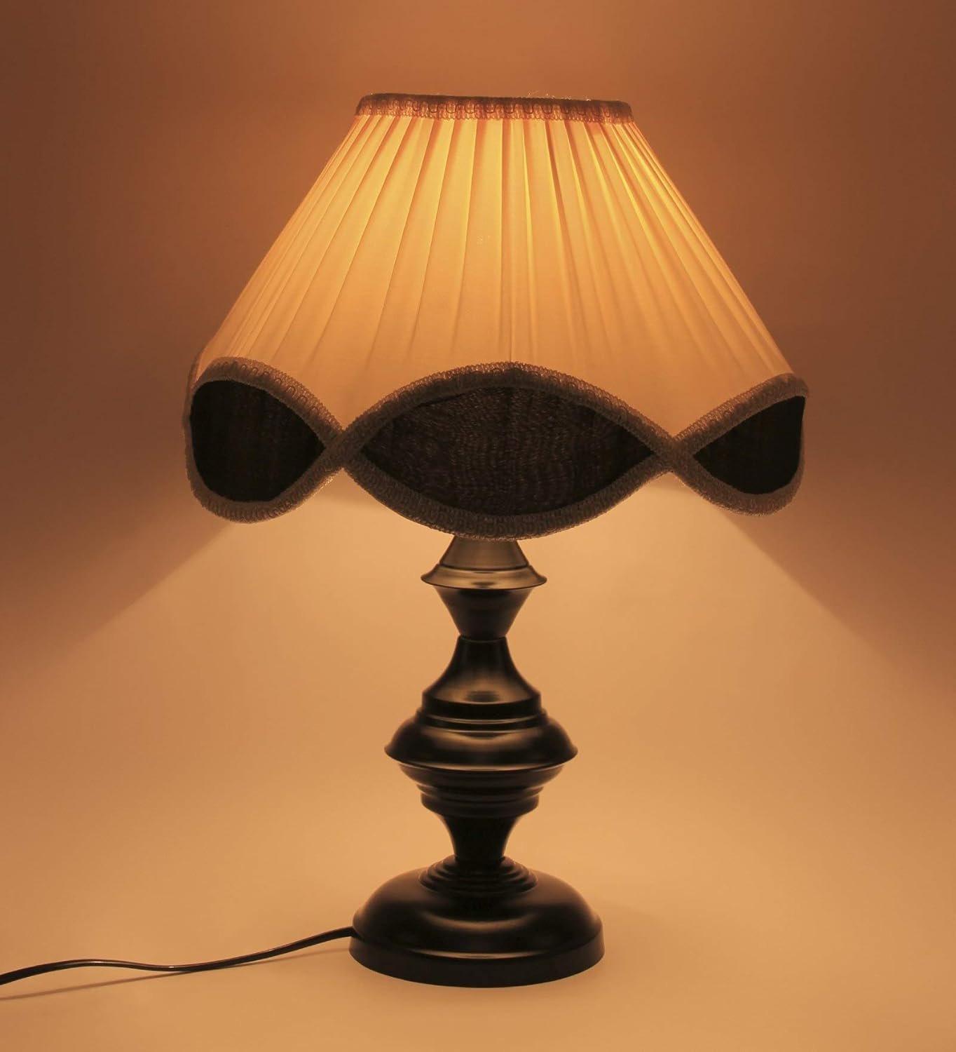Vinatge Multi-Color Cotton Iron Table lamp (12x17.7) Inches -33