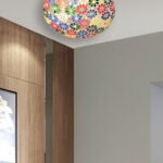 Multicolor Glass Mosaic Flush Mounted Lamp (FC03)