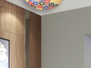 Multicolor Glass Mosaic Flush Mounted Lamp (FC03)