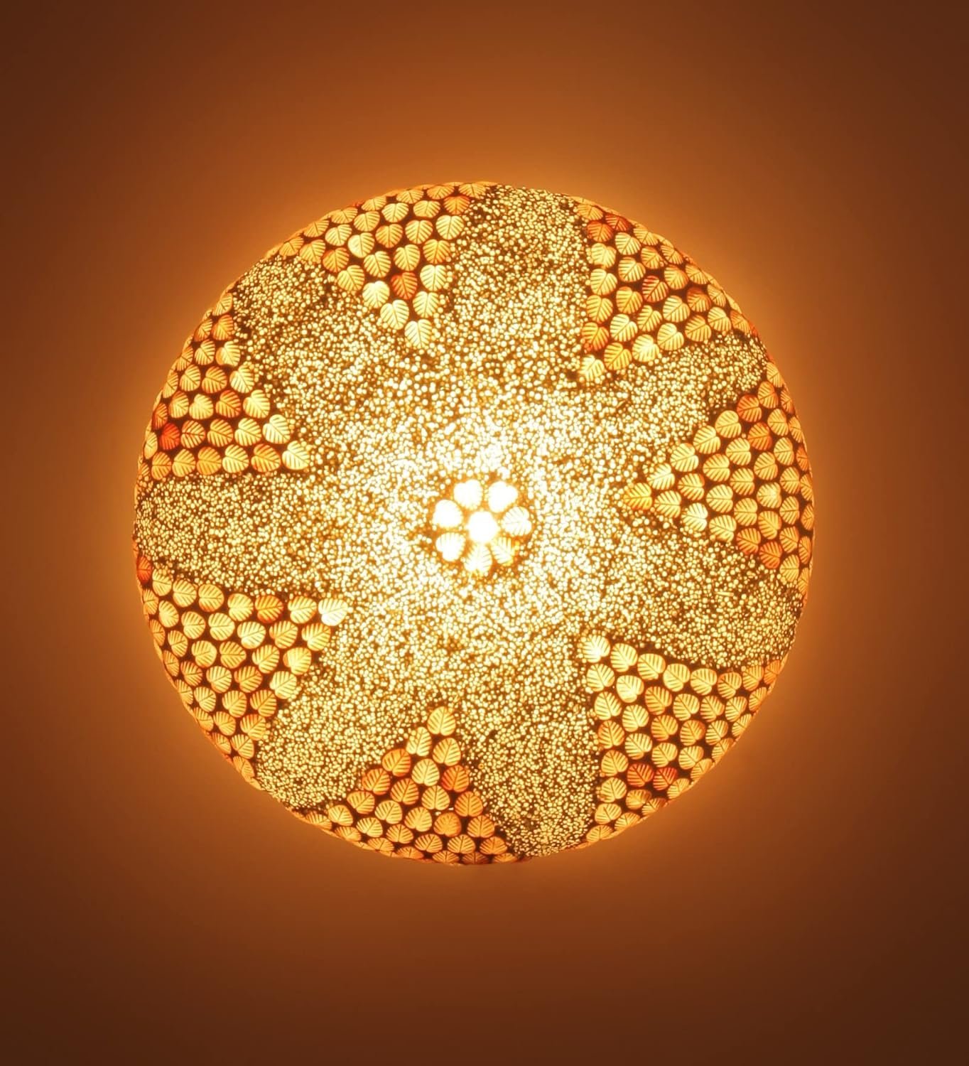 Multicolor Glass Mosaic Flush Mounted Lamp (FC10)