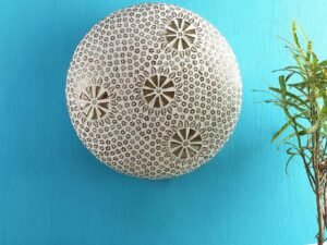 Multicolor Glass Mosaic Flush Mounted Lamp (FC12)