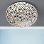 Multicolor Glass Mosaic Flush Mounted Lamp (FC13)