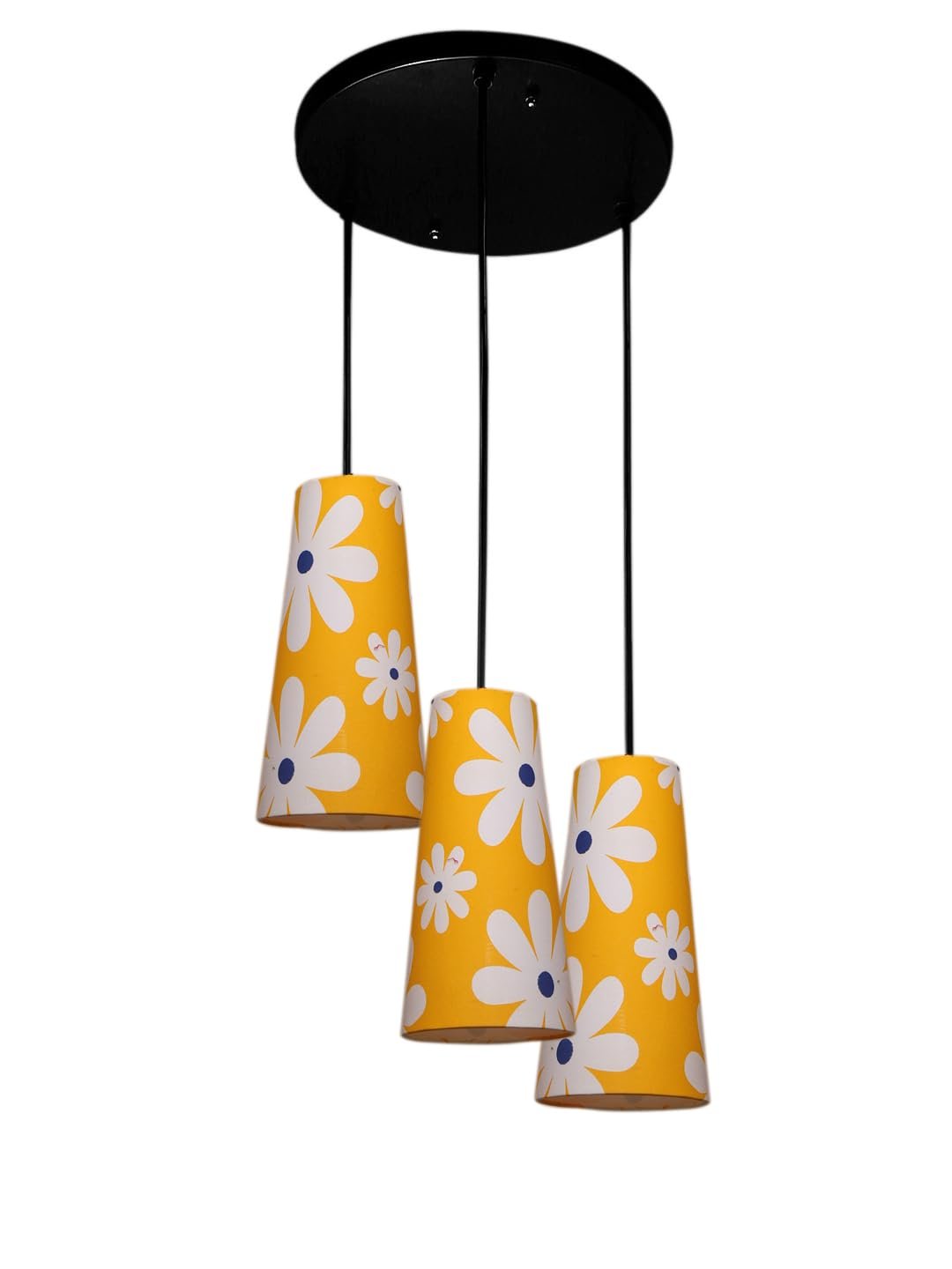 Multicolor Cotton Cluster Hanging Lamp - - (10x21 inches) Height Adjsutable-K